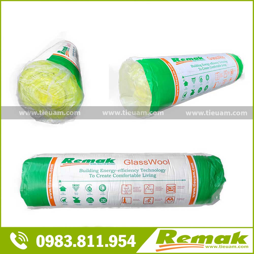 Bông thủy tinh Remak cách âm, cách nhiệt bảo ôn, chống cháy 9 Bông thủy tinh Không Bạc - Remak cách âm, cách nhiệt bảo ôn, chống cháy