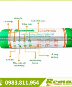 Bông thủy tinh Remak cách âm, cách nhiệt bảo ôn, chống cháy 15 Bông thủy tinh Không Bạc - Remak cách âm, cách nhiệt bảo ôn, chống cháy
