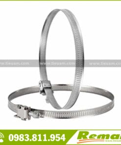 Đai xiết ống gió mềm bằng inox 304