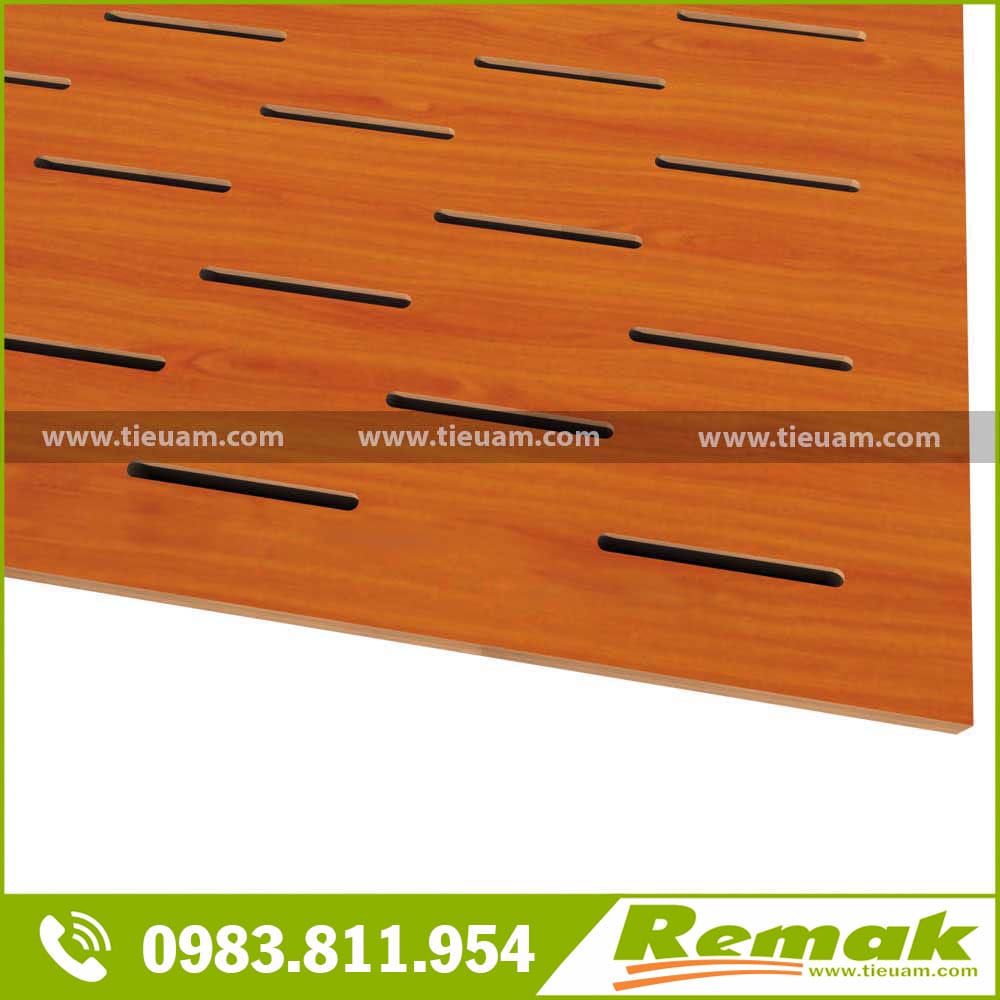 Gỗ tiêu âm soi rãnh vách, trần - Remak® Wooden Acoustic Slotted 7 Gỗ tiêu âm soi rãnh Remak® Wooden Acoustic Slotted