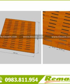 Gỗ tiêu âm soi rãnh vách, trần - Remak® Wooden Acoustic Slotted 13 Gỗ tiêu âm soi rãnh Remak® Wooden Acoustic Slotted