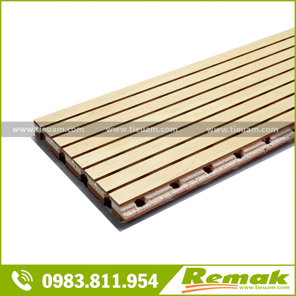 Gỗ tiêu âm soi rãnh thẩm âm vách - Remak® woodlen Acoustic Linear 2 Gỗ tiêu âm soi rãnh Remak® woodlen Acoustic Linear