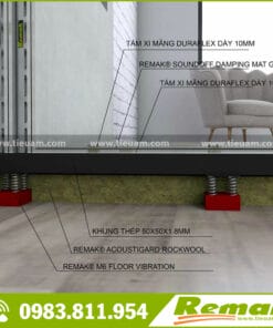 Lò xo giảm chấn sàn , lò xo chống rung sàn Remak®