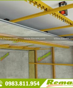 Lò xo giảm chấn trần, cách âm, chống rung trần (la phông) 1