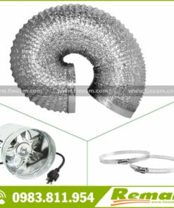 Ống gió mềm không bảo ôn 1 lớp Remak