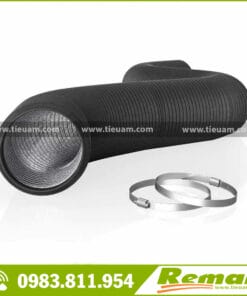 Ống gió mềm không bảo ôn 2 lớp Remak (1 lớp nhôm 1 lớp PVC hoặc 2 lớp bạc)