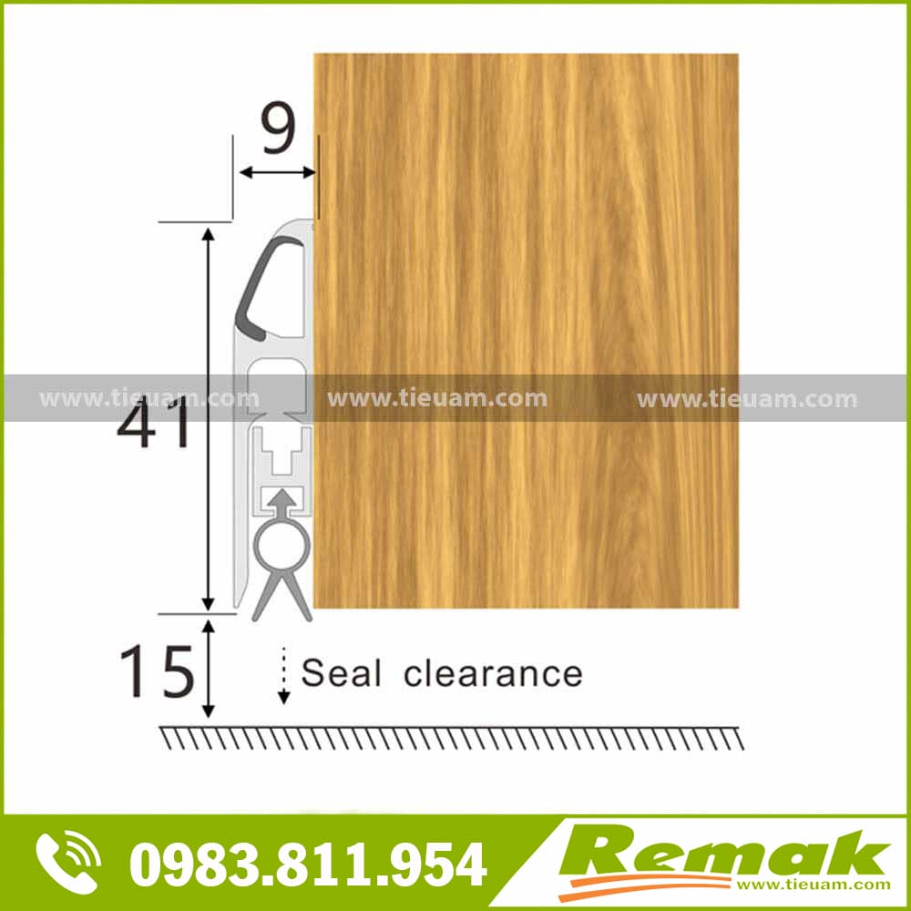 Thanh chặn cửa tự động cách âm cách nhiệt Remak® Door Bottom 5 Thanh chặn cửa tự động Remak® Door Bottom – Cách âm, cách nhiệt, chặn côn trùng 1