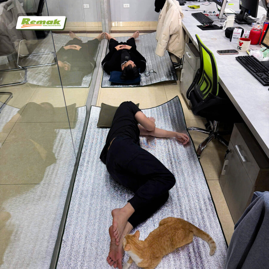 Chiếu ngủ trưa cách nhiệt Remak® - gấp gọn, êm ái mọi lúc mọi nơi 8 Chiếu ngủ văn phòng