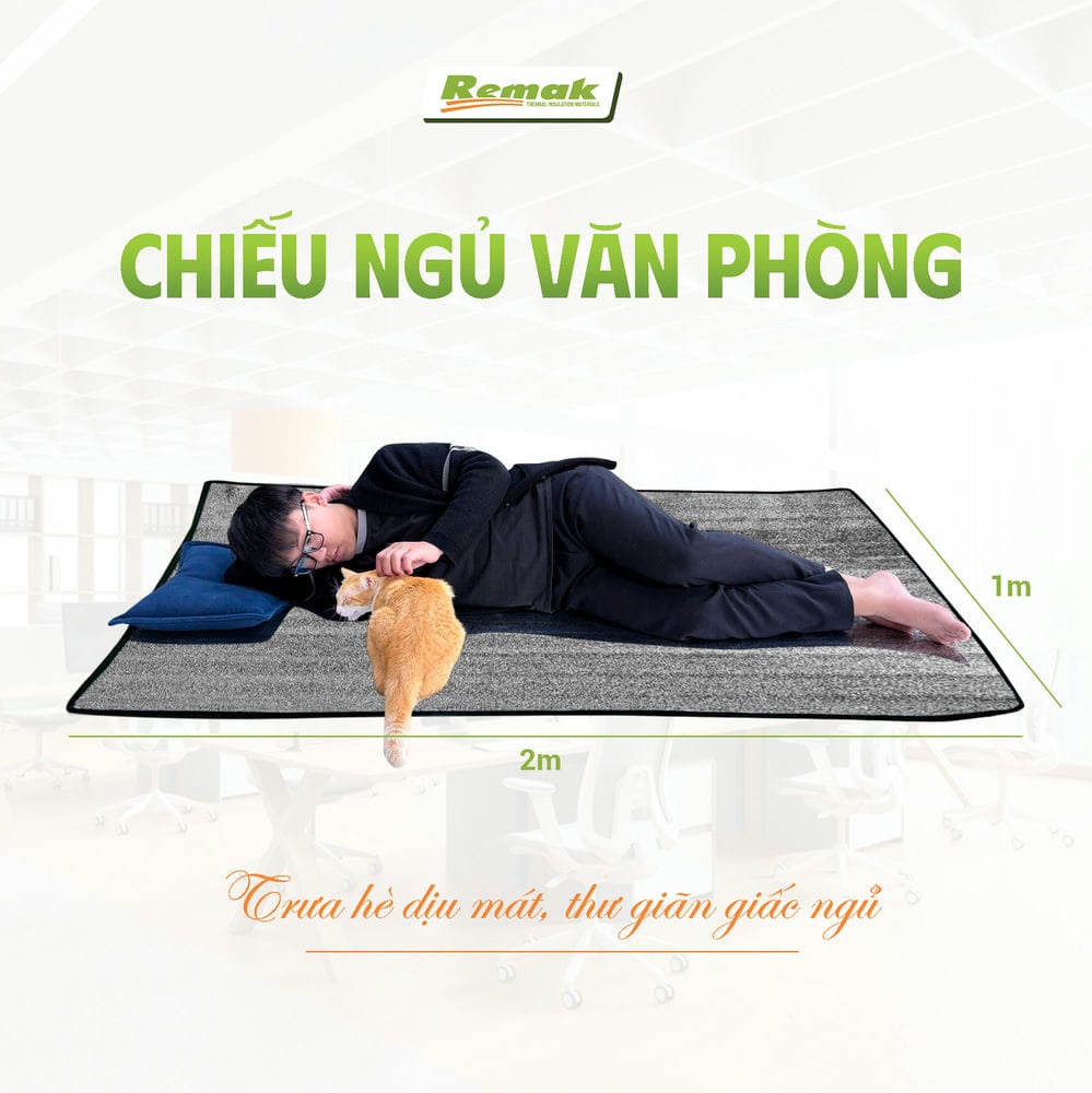Chiếu ngủ trưa cách nhiệt Remak® - gấp gọn, êm ái mọi lúc mọi nơi 1 Chiếu ngủ trưa cách nhiệt Remak® - gấp gọn, êm ái mọi lúc mọi nơi