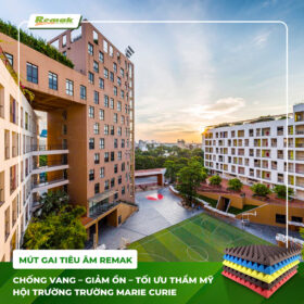 Remak giao 2000 tấm mút tiêu âm cho hội trường trường Marie Curie