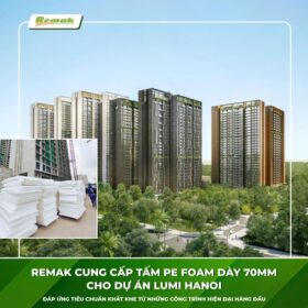 Xốp pe chèn khe tiêu chuẩn quốc tế - Dự án Lumi Hanoi